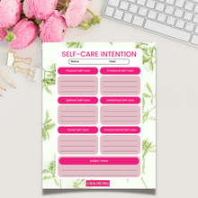 Load image into Gallery viewer, Self-Care Planner Printables