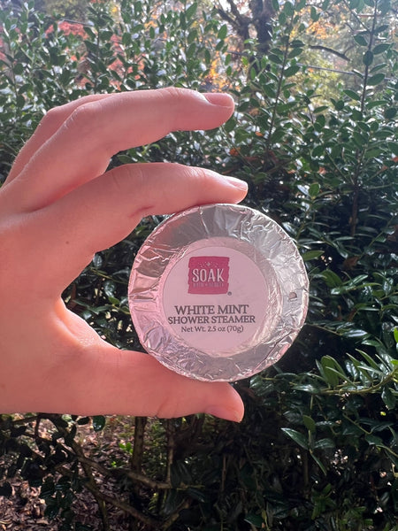 White Mint Shower Bomb