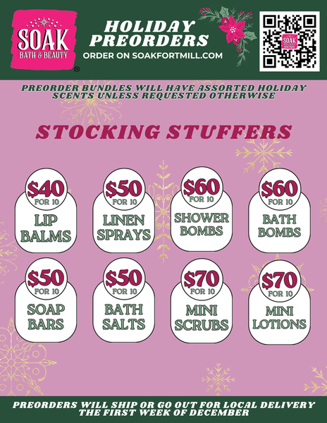 HOLIDAY STOCKING STUFFER PREORDERS