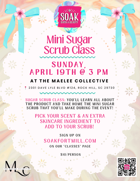 Mini Sugar Scrub Class at The MaeLee Collective