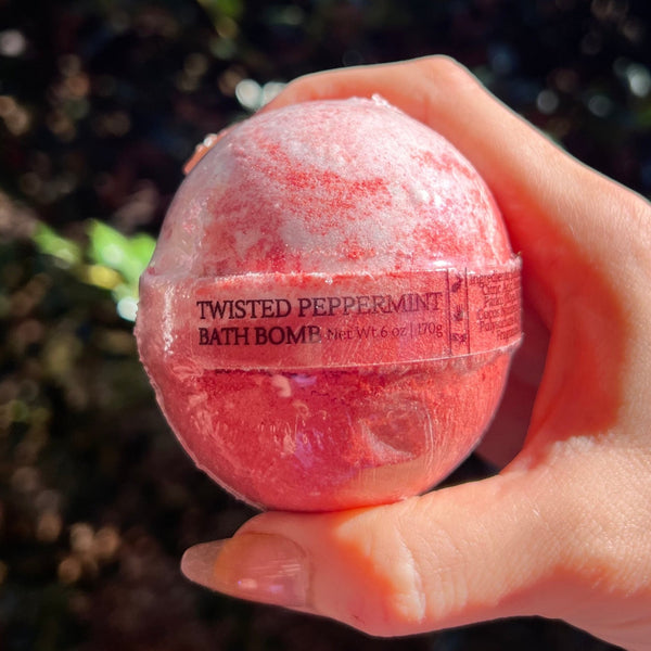 Twisted Peppermint Bath Bomb