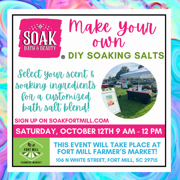 Farmer’s Market DIY Soaking Salts Event