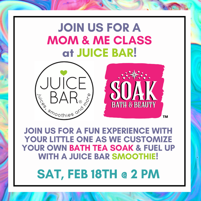 Mom & Me at Juice Bar Event