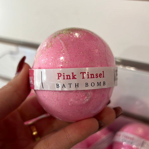 Pink Tinsel Bath Bomb