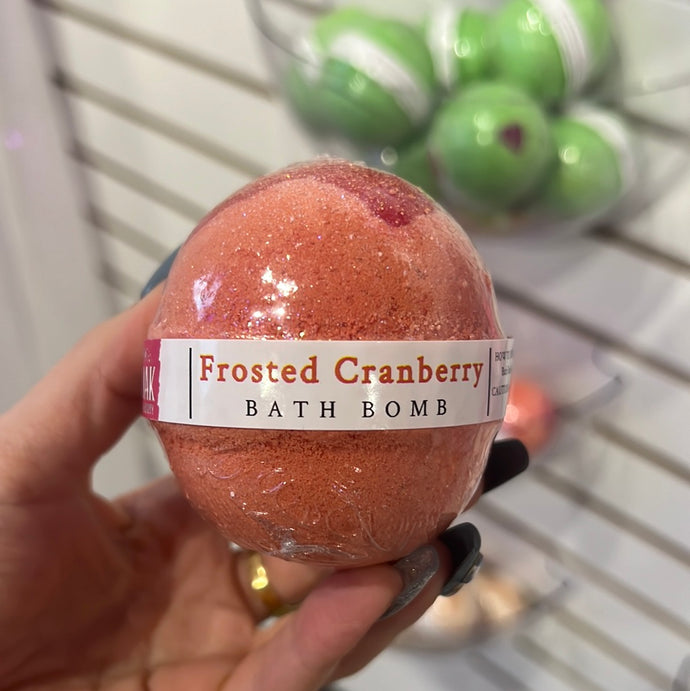 Frosted Cranberry Bath Bomb